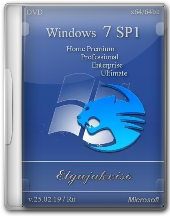 Windows 7 SP1 64 bit 4 in 1 iso образ с обновлениями