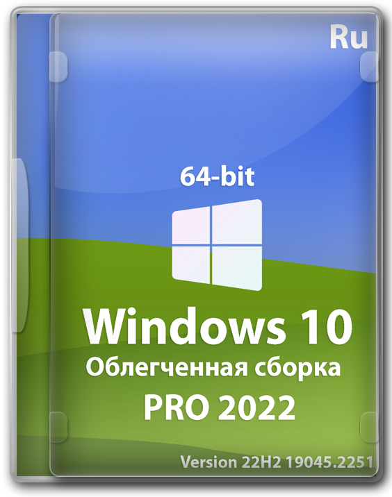 Windows 10 Про максимально легкая 64 бит 22H2 версия