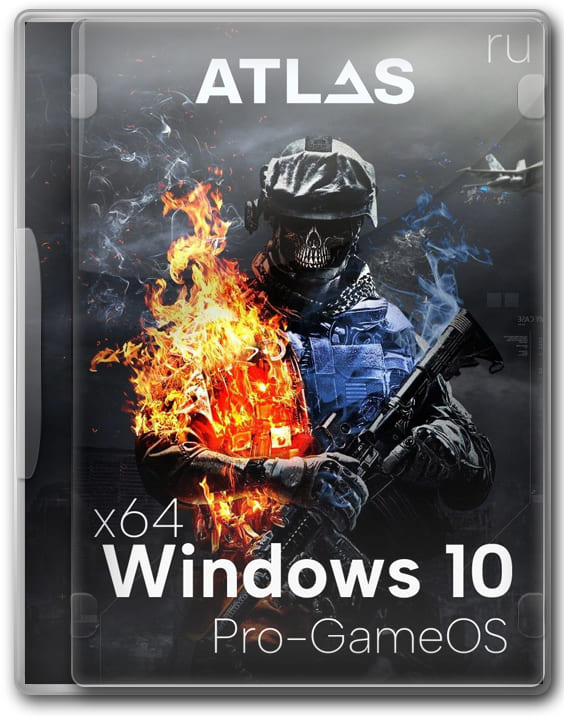 Windows 10 x64 игровая Pro Atlas OS + лаунчер Флибустер на русском