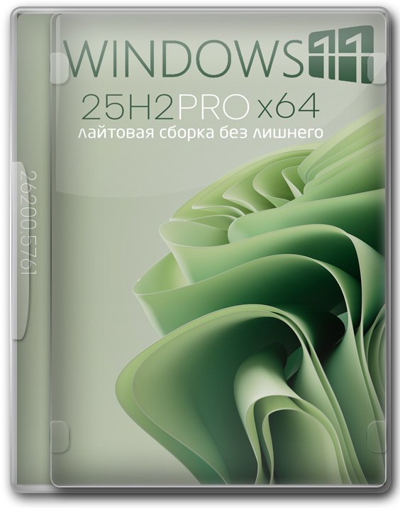 Windows 11 Pro 25H2 Lite 64 бит лайтовая сборка без лишнего - 26200.5761