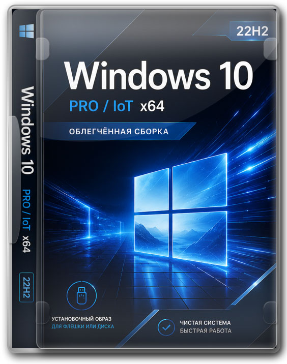 Установочный образ Windows 10 PRO/IoT x64  — облегчённая сборка 22H2