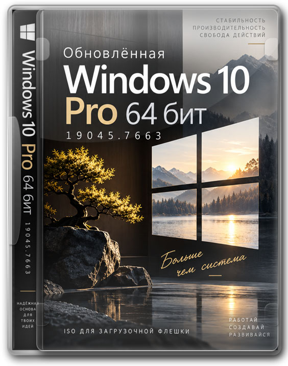 Обновлённая Windows 10 Pro 64 бит — ISO для загрузочной флешки (19045.7663)
