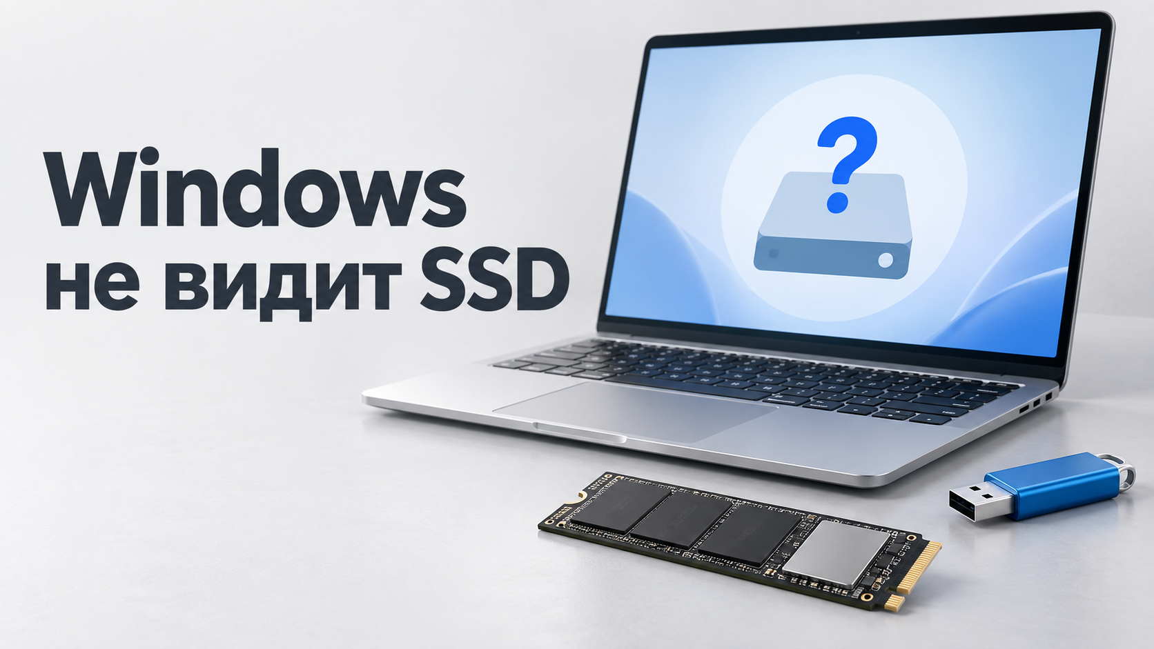 При установке Windows 11 или 10 не виден SSD