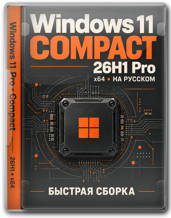 Windows 11 x64 Compact 26H1 Pro на русском  — быстрая сборка 1.9 Гб