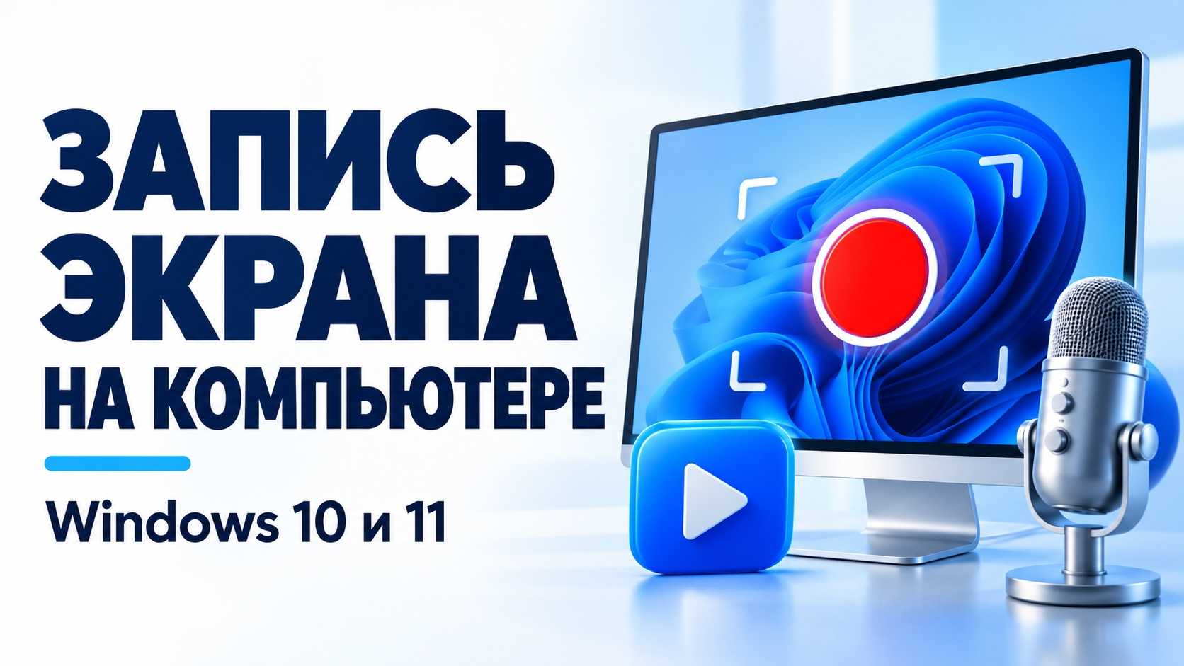 Запись экрана на компьютере в Windows 10 и 11