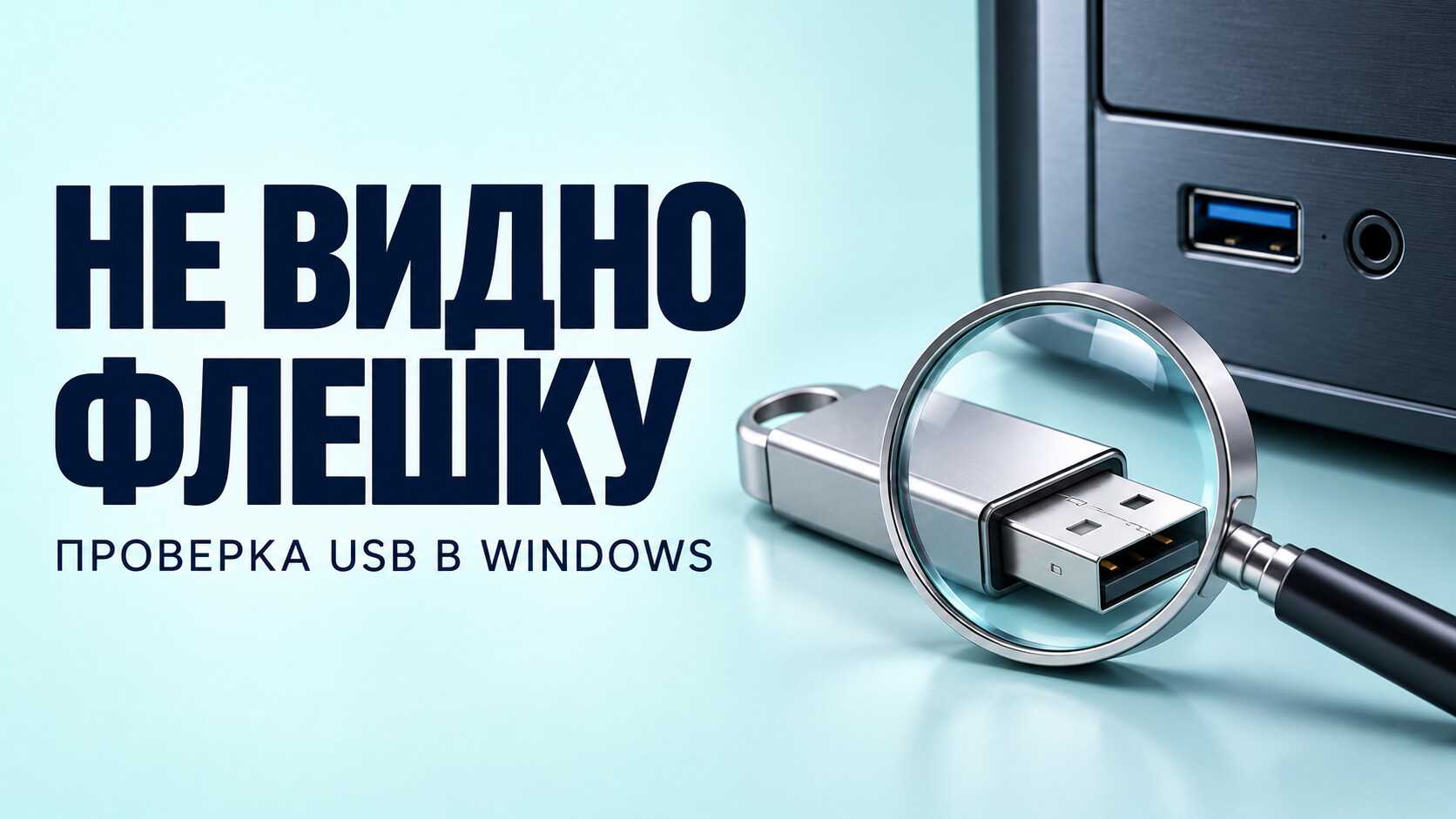 Компьютер не видит флешку в Windows 10 и 11 — что делать