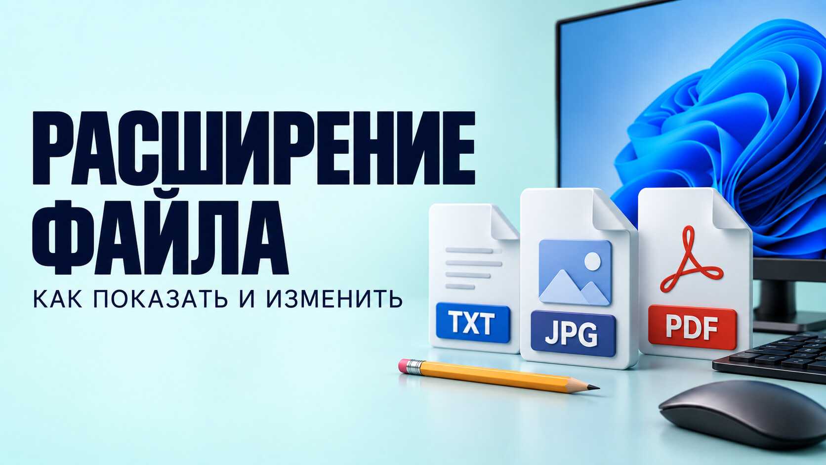 Как изменить расширение файла в Windows 10 и 11
