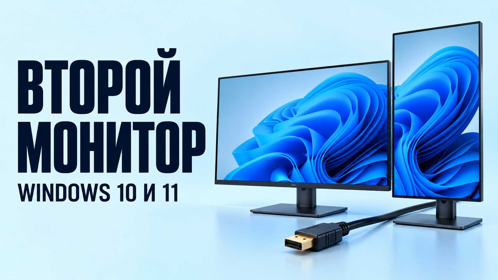 Как подключить второй монитор к компьютеру или ноутбуку