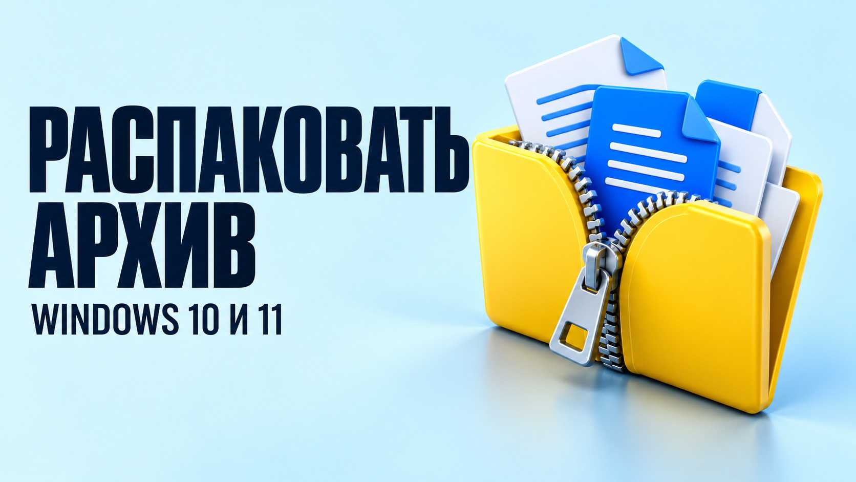 Как распаковать архив ZIP, RAR и 7z в Windows 10 и 11