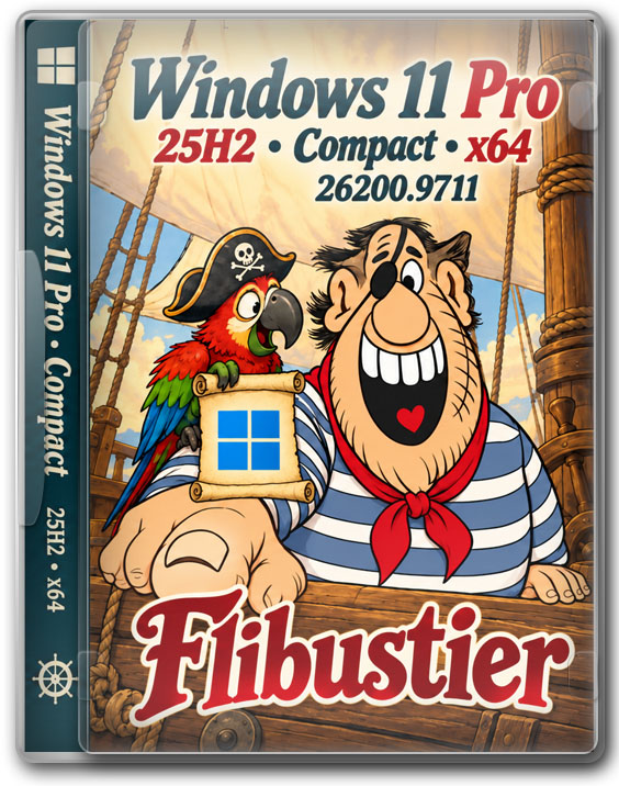 Windows 11 Pro 25H2 x64 Compact by Flibustier — сборка 26200.9711